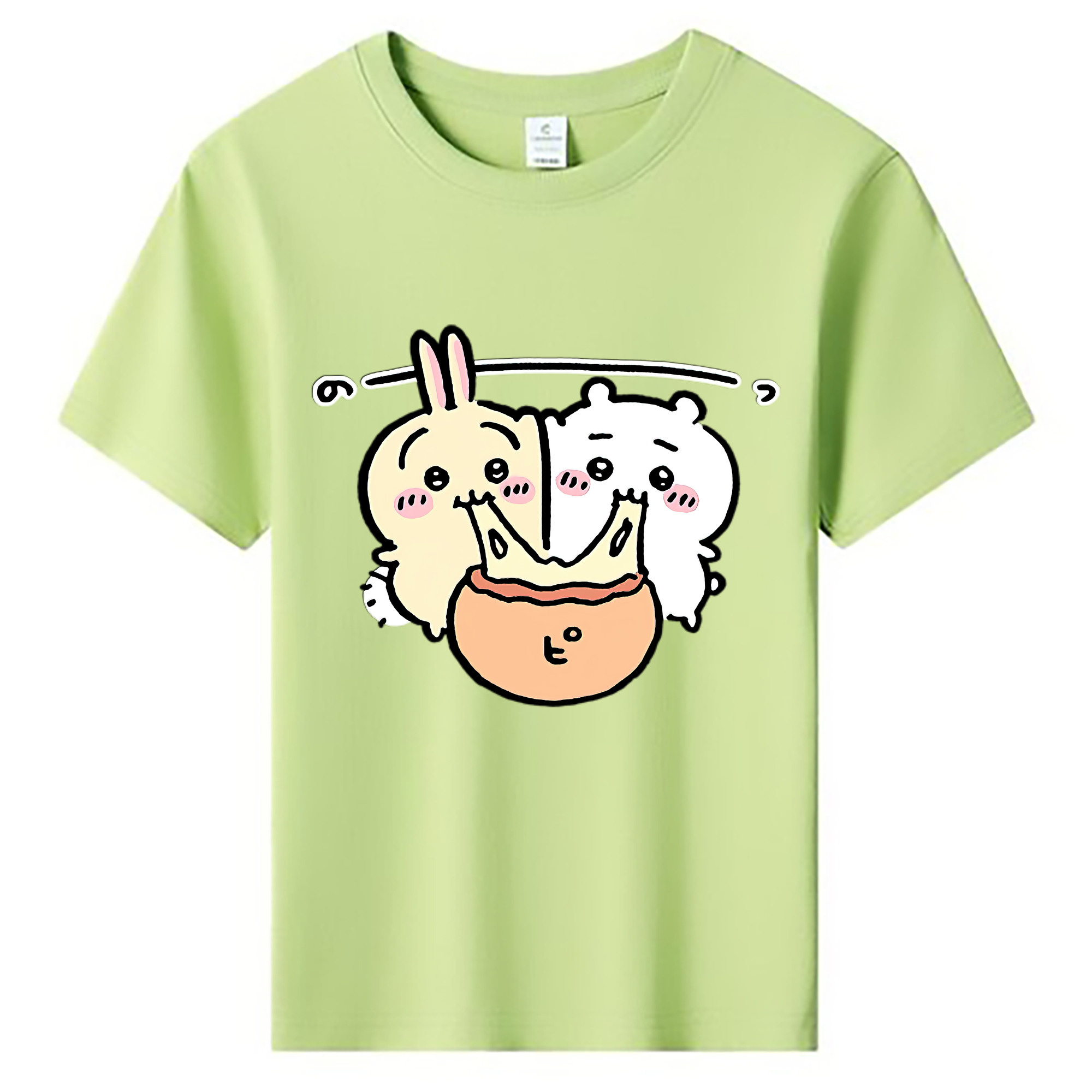 （画像用） ちいかわ うさぎ Chii-kawa usagi 綿100％キッズTシャツ（フロントプリント）